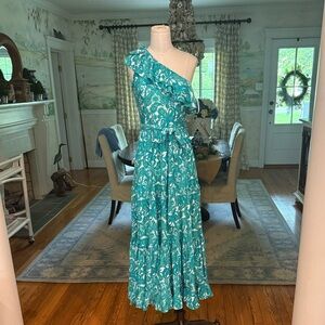 Cabana life st.pete one shoulder maxi dress size medium